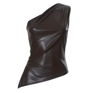 Faux leather Top